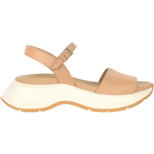 Beige Flat Sandals H585 , female, Sizes: 3 UK - Hogan - Modalova