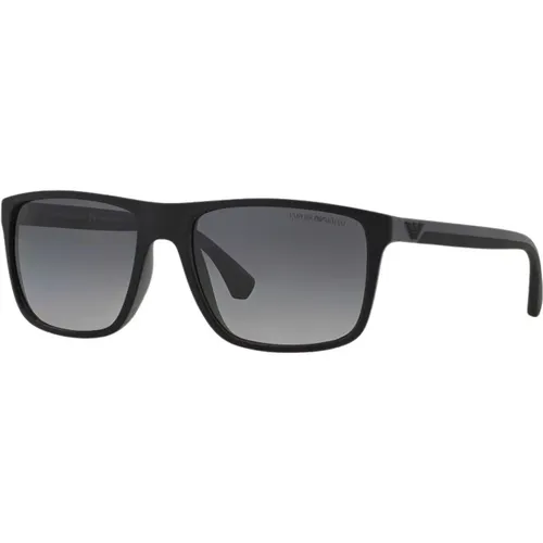 Sunglasses in and Gray , male, Sizes: 56 MM - Emporio Armani - Modalova