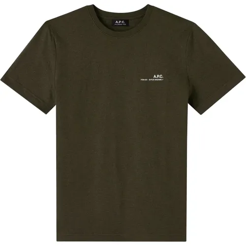 T-Shirt - Klassisches Modell , Herren, Größe: XL - A.p.c. - Modalova