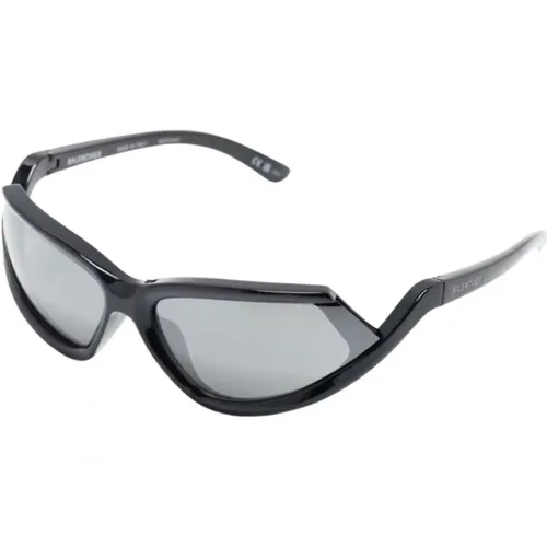 Schwarze Sonnenbrille mit Originalzubehör , unisex, Größe: ONE Size - Balenciaga - Modalova
