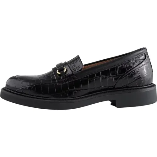 Thyra Croco Loafer - Elegant and Versatile , female, Sizes: 3 UK - Shoe the Bear - Modalova