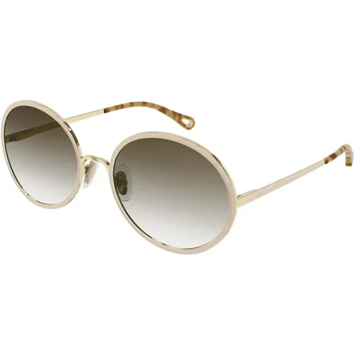Stilvolle Sonnenbrille in Farbe 004 , Damen, Größe: 60 MM - Chloé - Modalova