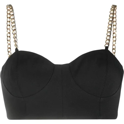 Strukturiertes Crepe Bustier Top , Damen, Größe: 2XS - Michael Kors - Modalova