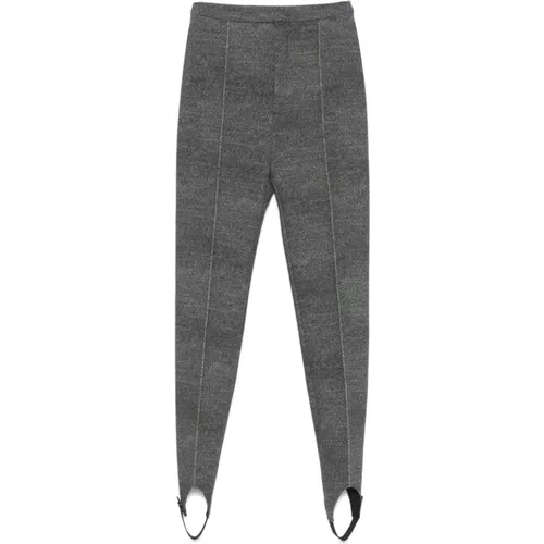 Graue Leggings mit hoher Taille und Steigbügel - Philosophy di Lorenzo Serafini - Modalova