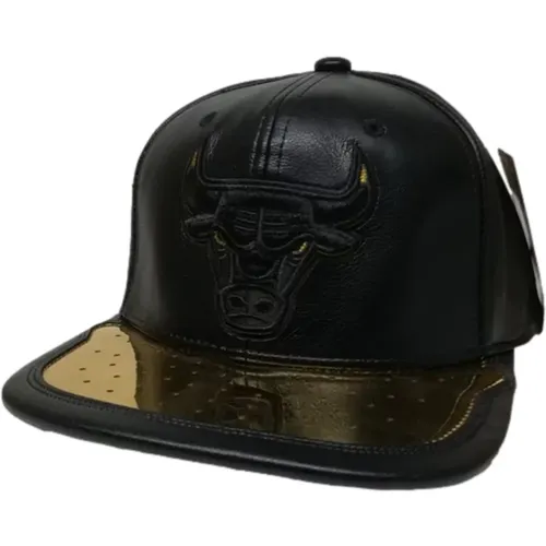 Schwarze Gold Snapback Kappe - Mitchell & Ness - Modalova