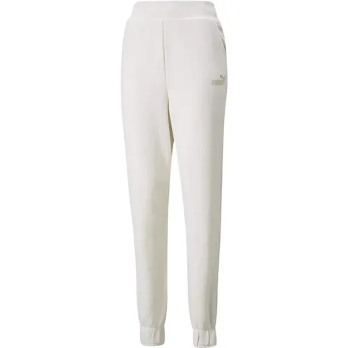 Bestickte High-Waisted Laufleggings , Damen, Größe: M - Puma - Modalova