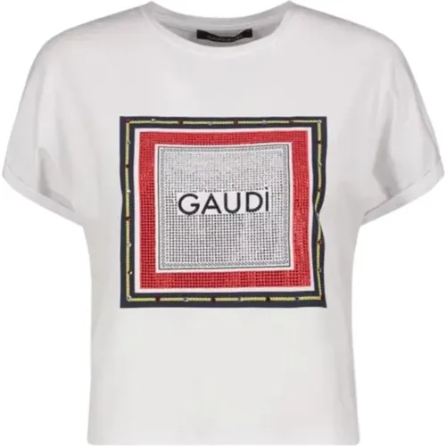 Short Sleeve T-Shirt , female, Sizes: M, L - Gaudi - Modalova