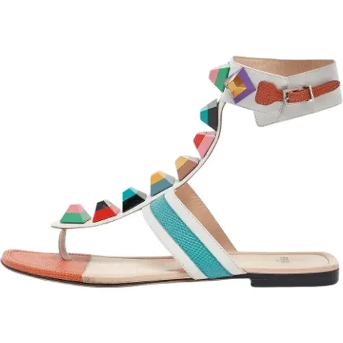 Pre-owned Leather sandals , female, Sizes: 7 UK - Fendi Vintage - Modalova