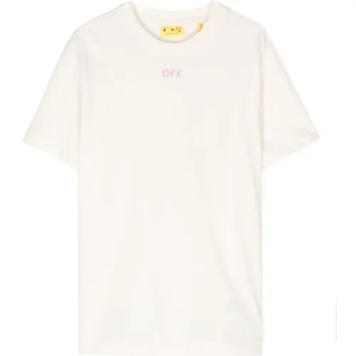 Klares Stempel-T-Shirt Off White - Off White - Modalova