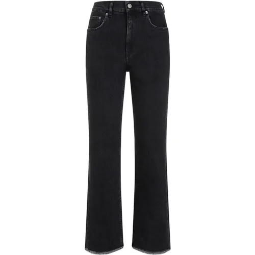 Cropped Flare Denim Jeans , female, Sizes: W28, W25 - Golden Goose - Modalova