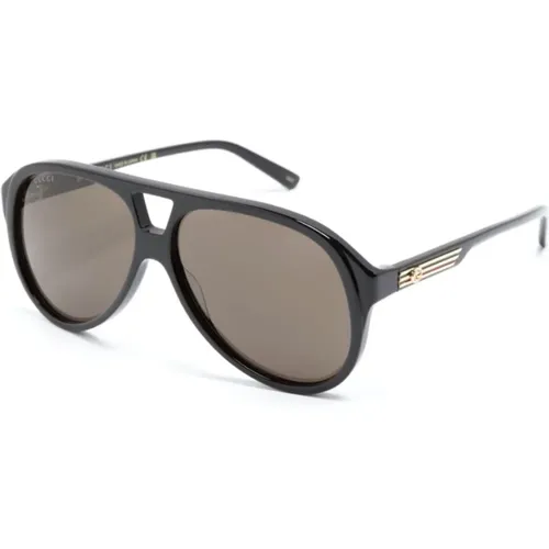 Schwarze Sonnenbrille mit Zubehör,Stylische Sonnenbrille Gg1286S,Gg1286S 002 Sonnenbrille - Gucci - Modalova