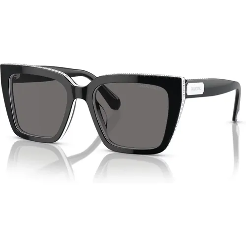 Grey Sunglasses SK 6013 , female, Sizes: 54 MM - Swarovski - Modalova