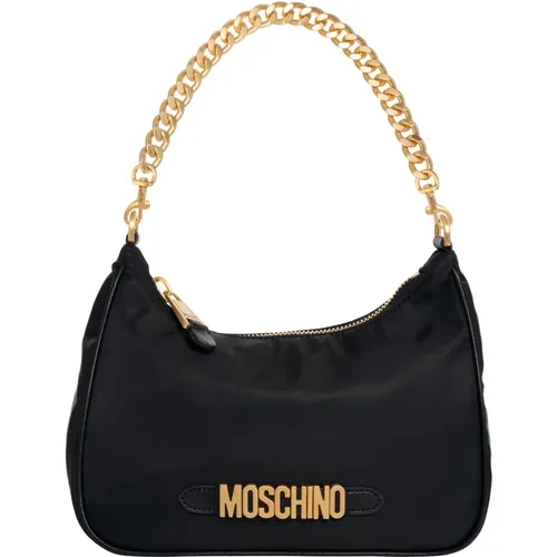Adjustable Strap Hobo Bag , female, Sizes: ONE SIZE - Moschino - Modalova