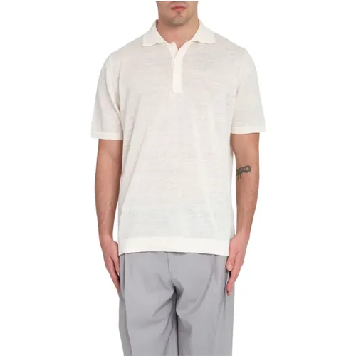 Leinen Polo Shirt , Herren, Größe: XL - Costumein - Modalova