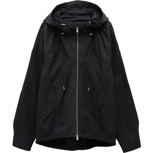 Hooded Windbreaker Jacket , male, Sizes: XL, 2XL, L - Lanvin - Modalova
