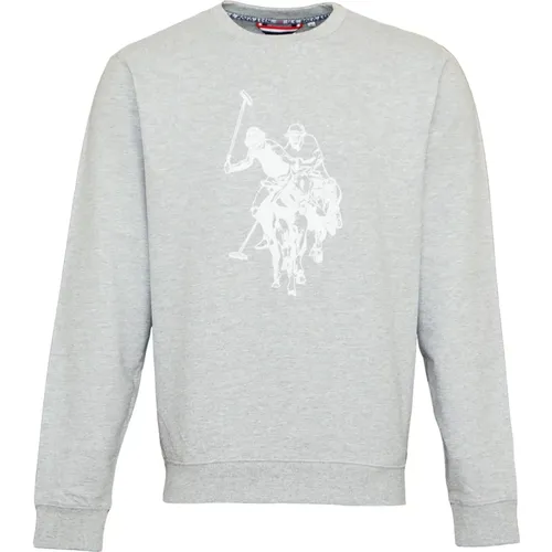 Sportlicher Sweatshirt Pullover ohne Kapuze , Herren, Größe: 3XL - U.S. Polo Assn. - Modalova