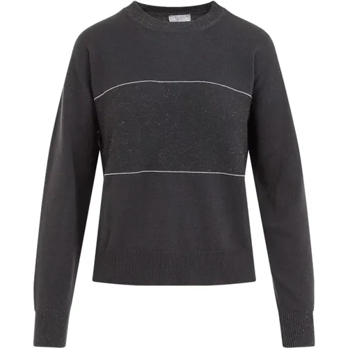 Luxuriöser Grauer Pullover Aw24 , Damen, Größe: S - PESERICO - Modalova