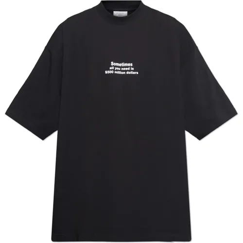 Bedrucktes T-Shirt , Herren, Größe: S - Vetements - Modalova