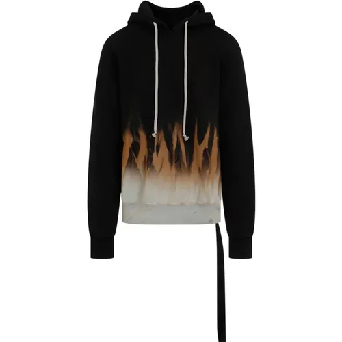 Black Terra Oversized Hoodie , male, Sizes: M, L - Rick Owens - Modalova