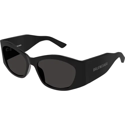 Vintage Style Sunglasses with Grey Lenses , female, Sizes: 56 MM - Balenciaga - Modalova