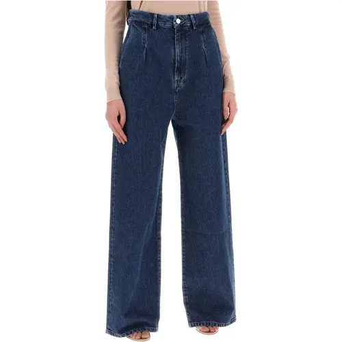 Wide Jeans , Damen, Größe: W28 - Loulou Studio - Modalova