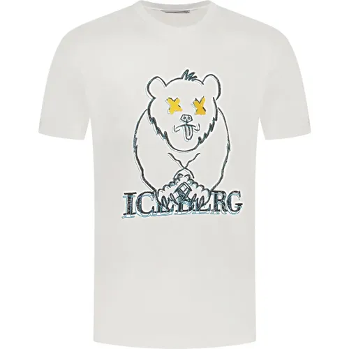 T-Shirts , Herren, Größe: L - Iceberg - Modalova