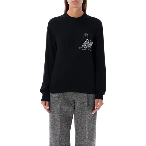 Crystal Swan Knitwear Aw24 , female, Sizes: M - Msgm - Modalova