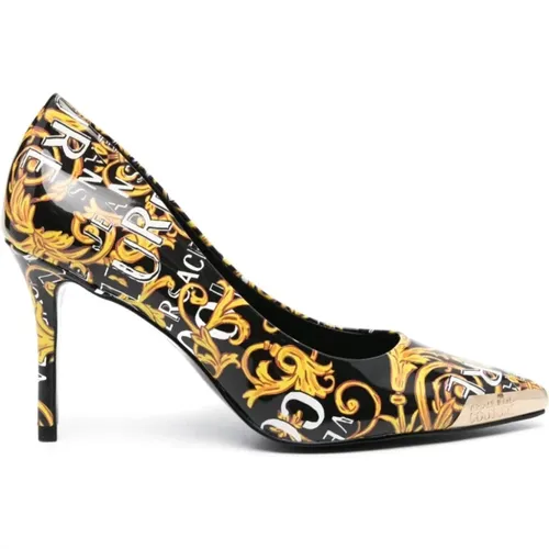 Womens Shoes Pumps Black Ss24 , female, Sizes: 7 UK, 3 UK, 6 UK, 4 UK, 5 UK - Versace Jeans Couture - Modalova