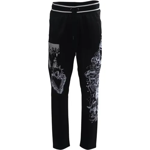 Sporty Men's Trousers , male, Sizes: XS - Dolce & Gabbana - Modalova