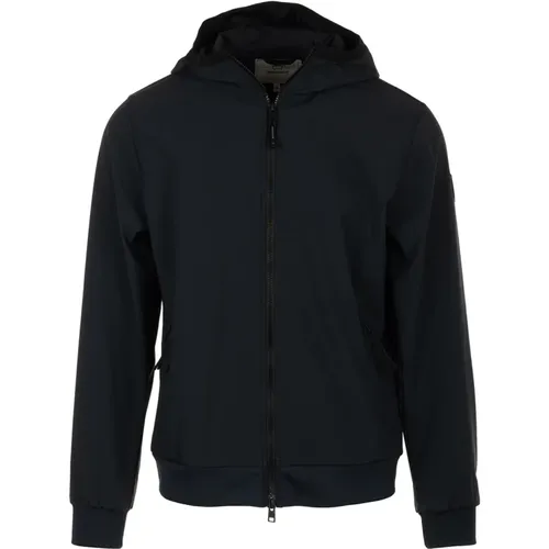 Soft Shell Full Zip Mantel , Herren, Größe: M - Woolrich - Modalova