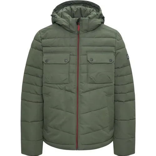 Gesteppte Outdoorjacke mit abnehmbarer Kapuze , Herren, Größe: XL - s.Oliver - Modalova