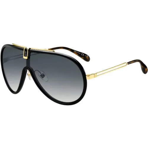 Stilvolle schwarze Sonnenbrille mit grauen Gläsern - Givenchy - Modalova