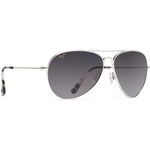 Sonnenbrille mit Silberrahmen - Maui Jim - Modalova