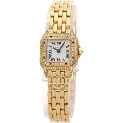 Pre-owned Yellow Gold watches , female, Sizes: ONE SIZE - Cartier Vintage - Modalova