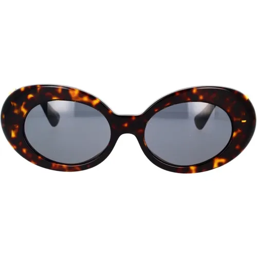 Oval Medusa Biggie Sunglasses , unisex, Sizes: 54 MM - Versace - Modalova