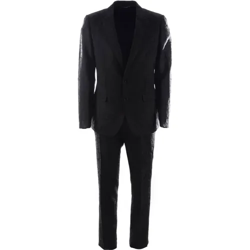 Classic Embroidered Suit , male, Sizes: S - Dolce & Gabbana - Modalova