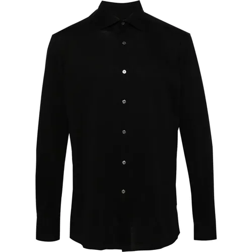 Cotton dress shirt , male, Sizes: 2XL, XL, L - Ermenegildo Zegna - Modalova