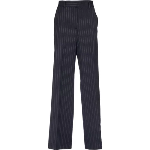 Striped Trousers , female, Sizes: M - Msgm - Modalova