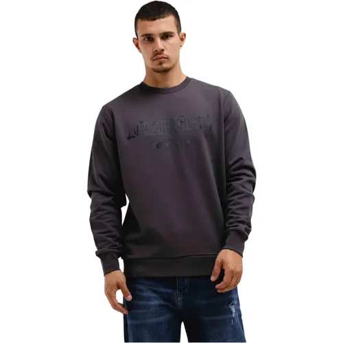 Logo Pullover Dunkelgrau Herren , Herren, Größe: M - Iceberg - Modalova