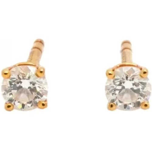 Pre-owned Rose Gold earrings , female, Sizes: ONE SIZE - Tiffany & Co. Pre-owned - Modalova