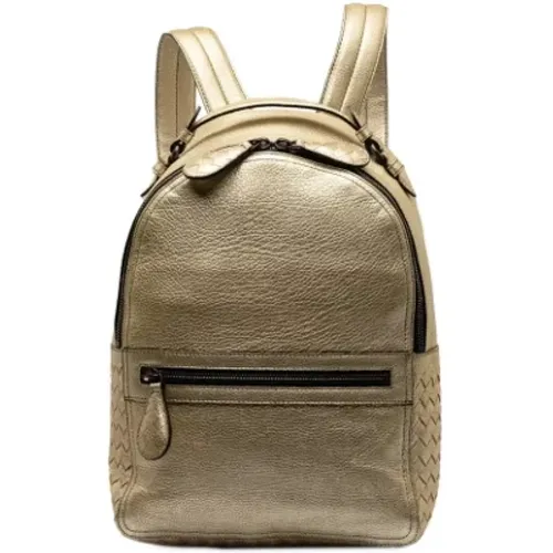 Pre-owned Leather backpacks , female, Sizes: ONE SIZE - Bottega Veneta Vintage - Modalova