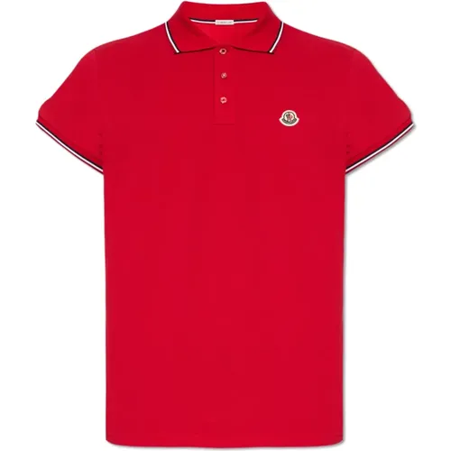 Polo shirt with logo , male, Sizes: S - Moncler - Modalova