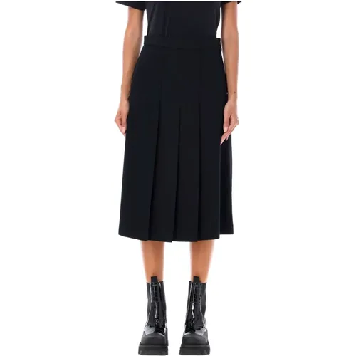 Pleated Midi Skirt Aw24 , female, Sizes: S - Comme des Garçons - Modalova