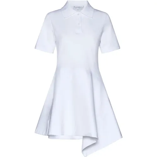 Weiße Asymmetrische Polokleid,Asymmetrisches Polo-Kleid - JW Anderson - Modalova
