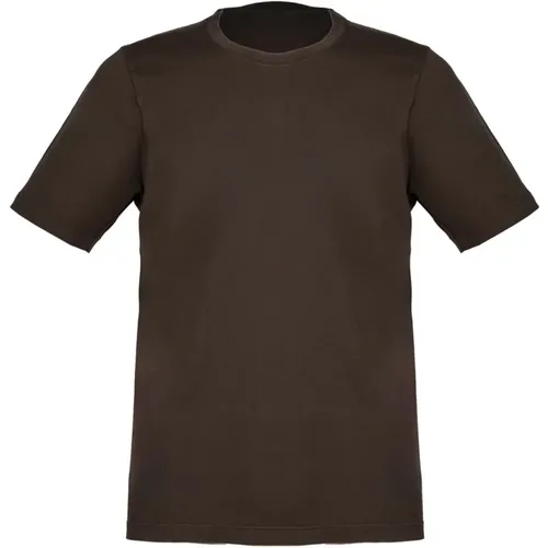 Vintage T-Shirt with Side Openings , male, Sizes: 4XL, XL, 3XL, M, 2XL - Gran Sasso - Modalova