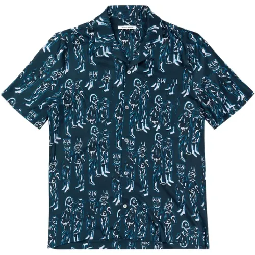 Brandon Jc Drapy shirt , male, Sizes: L - Wood Wood - Modalova