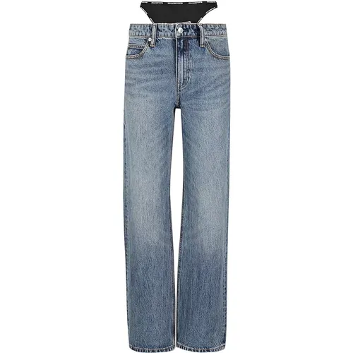 Relaxed Mid Rise Jeans , female, Sizes: W24, W26, W25 - alexander wang - Modalova