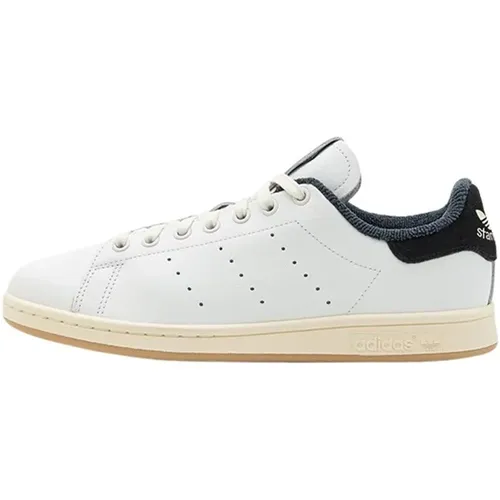 Stan Smith Weiße Ledersneaker , Herren, Größe: 41 1/2 EU - Adidas - Modalova