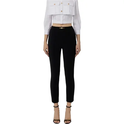 Trousers , female, Sizes: L, S, M, XL - Elisabetta Franchi - Modalova