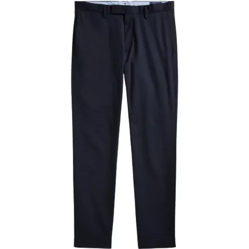 Navy Stretch Slim Fit Chino Pants , male, Sizes: W30, W31, W38, W33, W32, W34, W36, W29 - Polo Ralph Lauren - Modalova